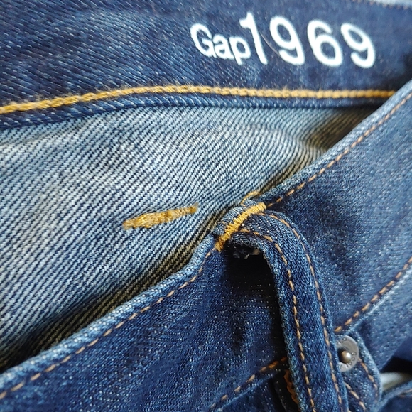 GAP 1969 Straight Leg Blue Jeans 40x30 - Picture 9 of 10